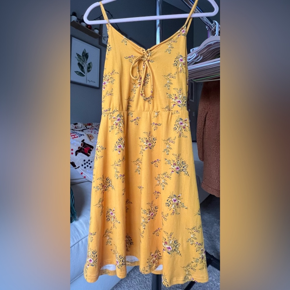 Yellow Floral Dress